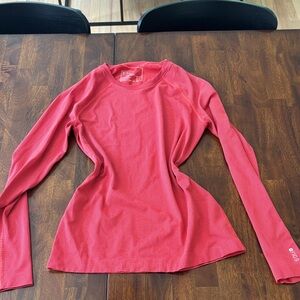 Stylish Red Long Sleeve Women's Top